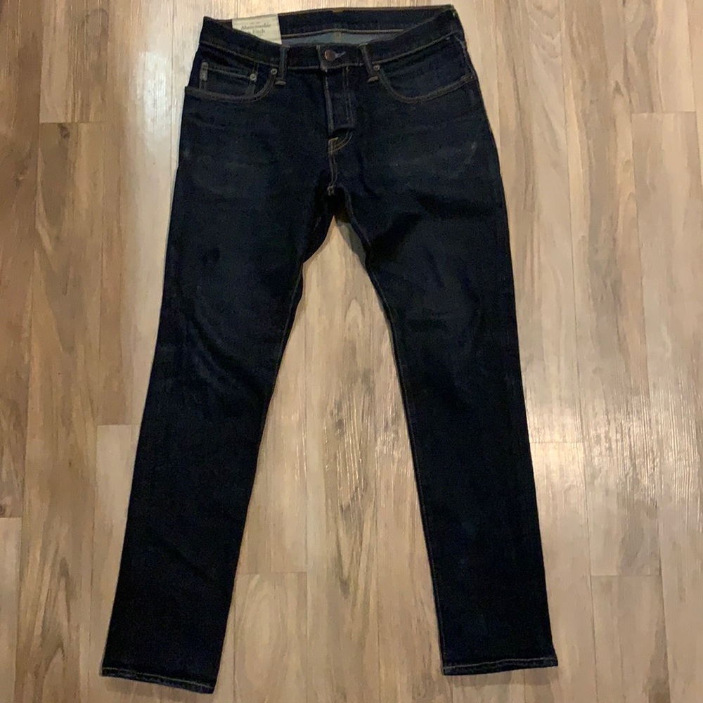 Abercrombie dark slim fit jeans. Size 31x30